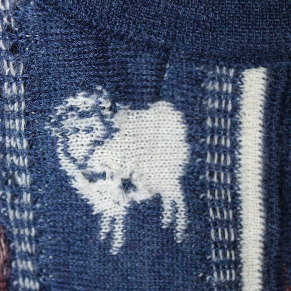 Vintage Jazzbo Coogi Wool New Zealand Sheep Kiwi Button Cardigan Sweater Men's L - Picture 14 of 16